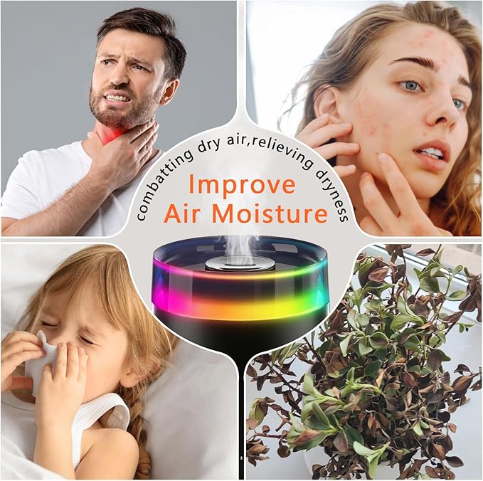 Humidifiers for Bedroom Home, 3L Top Fill Cool Mist Humidifier for Baby Nursery - Image 8