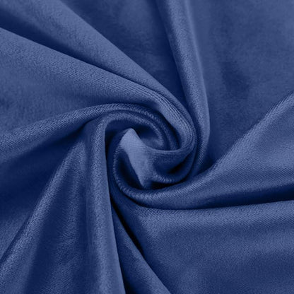 ChadMade Extra Long Blackout Lined Premium Velvet Curtain Ocean Blue 72Wx120L - Image 6