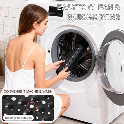 Anti-Slip Bathtub Shower mat, 39.3×15.7 inch（Approximately 100 × 40cm） Soft - Image 7