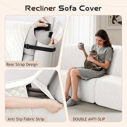 Arfntevss Waterproof Recliner Sectional Couch Covers - Image 4