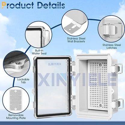 Waterproof Outdoor Project ABS Plastic Junction Box IP67 Weatherproof Dustproof - Image 3
