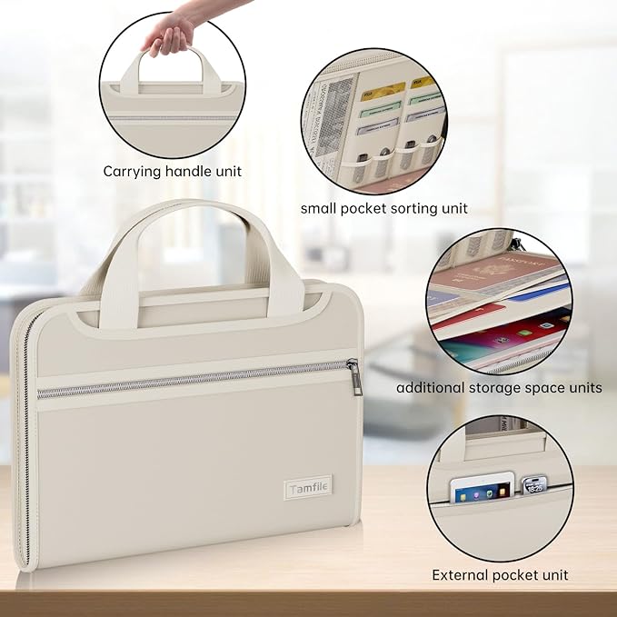 Waterproof Fireproof Accordion File Organizer - Image 4