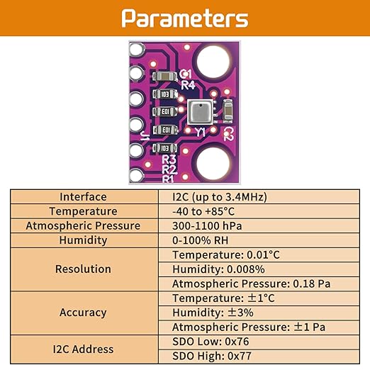4pcs BME280 3.3V Sensor Module GY-BME280-3.3 Atmospheric Pressure Sensor - Image 2