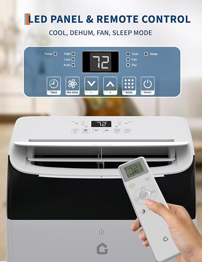 GarveeLife 12000 BTU Portable Air Conditioner 3-In-1 - Image 6