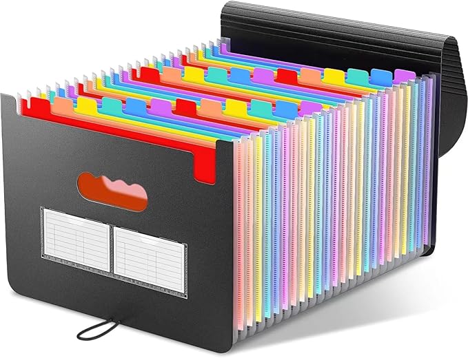 Expandable Folder with Multi-Layer Tabs, A4/Letter Size, Keeps Documents Dry - Image 2