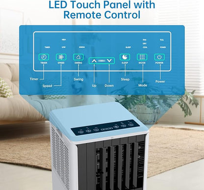 8000 BTU Portable Air Conditioner, 3 in 1 AC Unit Built-In Cool, Dehumidifier & - Image 4
