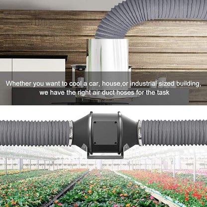 4 Inch 16FT Air Duct, Aluminum Clothing Dryer Vent Hose, 2 Clamps Include… - Image 7