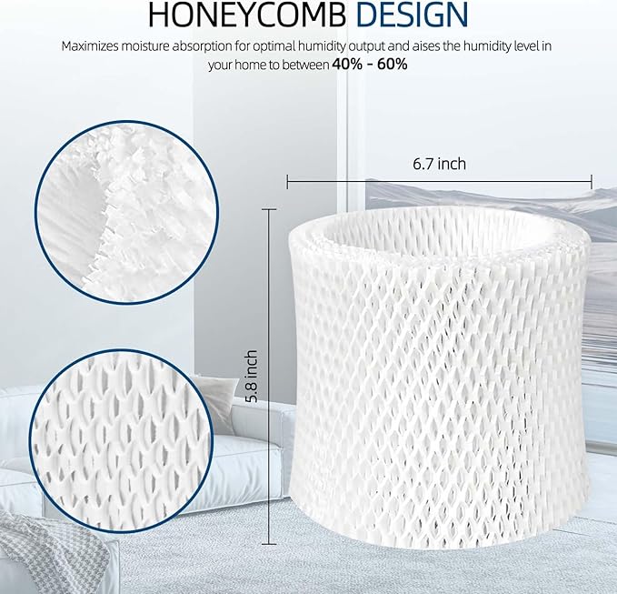 HC-888 Humidifier Replacement Wicks Filters: - Image 2
