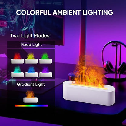 Essential Oil Diffuser, Fireplace Flame Fire Oil Diffuser, 150ml Ultrasonic - Image 3