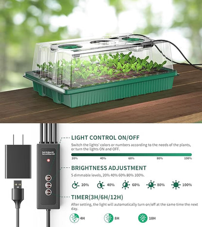 Seed Starter Tray, 80-Cells Seedling Starter Trays - Image 2
