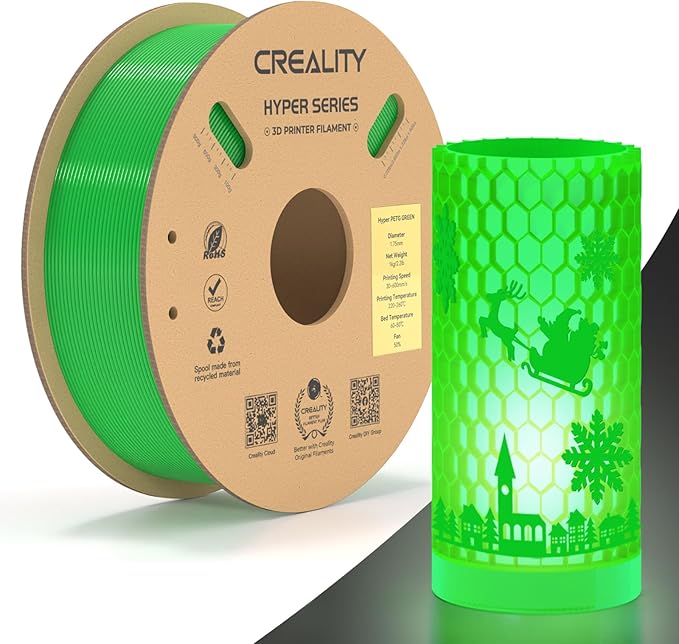 Official Creality Hyper PETG Filament 1.75mm, High Speed 600mm/s 3D Printer by Creality