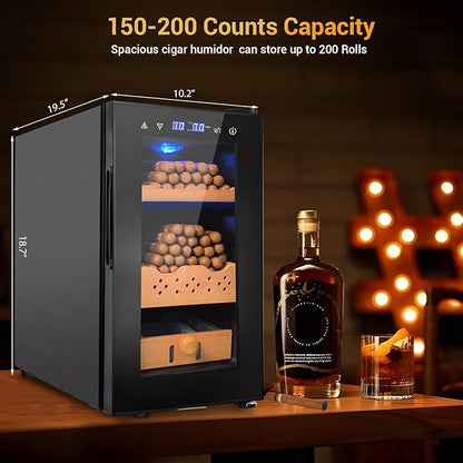 25L Cigar Electric Humidor, Thermostatic Electric Cooler Cabinet - Image 5