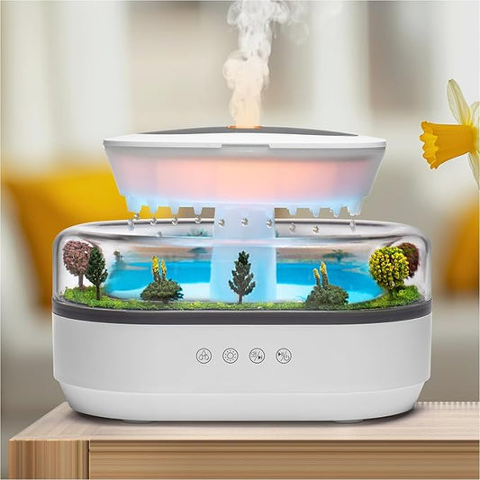 Essential Oil Diffuser 250ML Cloud Humidifier Rain Water Drip Diffuser by HOME