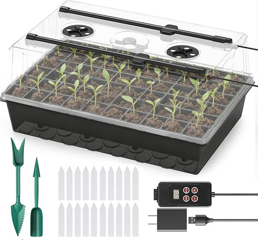 60-Cell Self-Watering Seed Starter Tray by Unknown