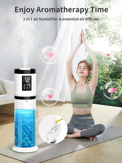 8L Humidifiers for Bedroom, 30dB Quiet, 500ft² Coverage, 60H Runtime, Top Fill - Image 4