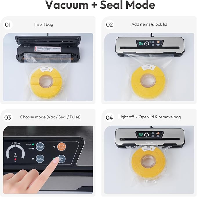 AMOLEN Vacuum Sealer Storage Bags Kit - Image 7