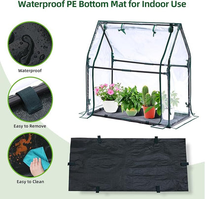 Mini Greenhouse for Indoor Outdoor: Ohuhu Tabletop Portable Green House - Image 5