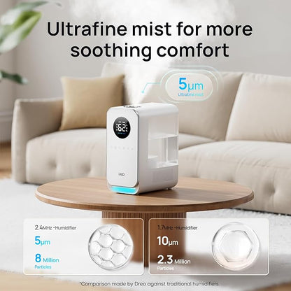 DREO Humidifiers for Bedroom, Top-filled Smart Quiet Cool Mist Humidifier for - Image 4