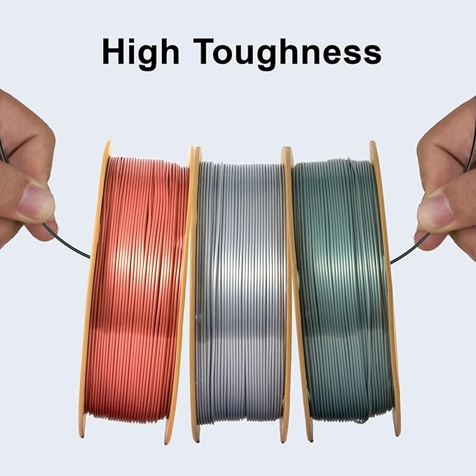 ERYONE Silk PLA Filament for 3D Printer, 1.75mm +/- 0.03mm, Silk Emerald Green - Image 2