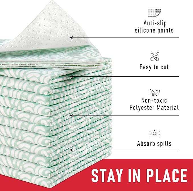 Cooyes 12 Pack Fridge Bin Liners, 12“ × 24” Refrigerator Mats - Image 7