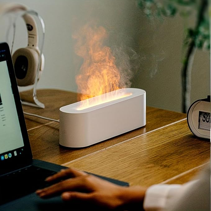 Aromatherapy Essential Oil Diffuser, Timer Off Flame Humidifier, 150ml Capacity - Image 5