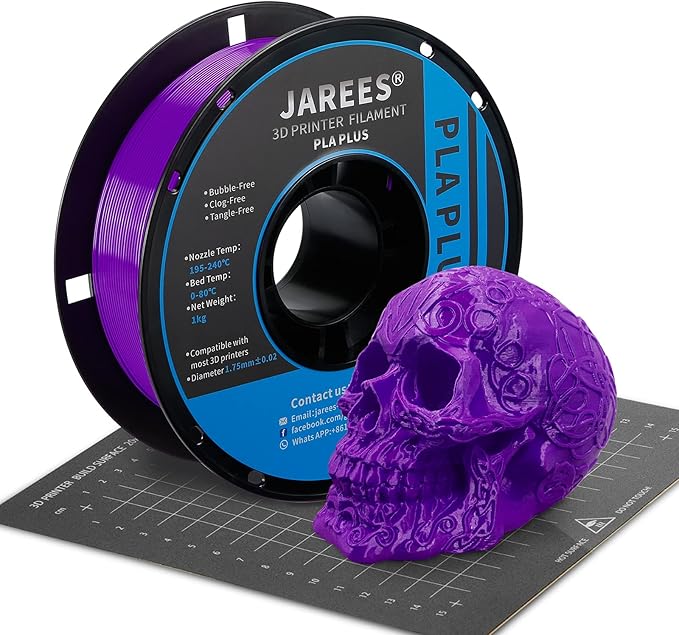 PLA Filament 1.75mm Purple 1KG, 3D Printer Filament Dimensional Accuracy +/- by JAREES