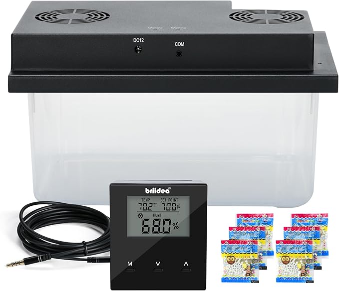 Briidea Electric Humidifiers for Cabinet, 30% RH~80% RH Humidity Setting Values by briidea