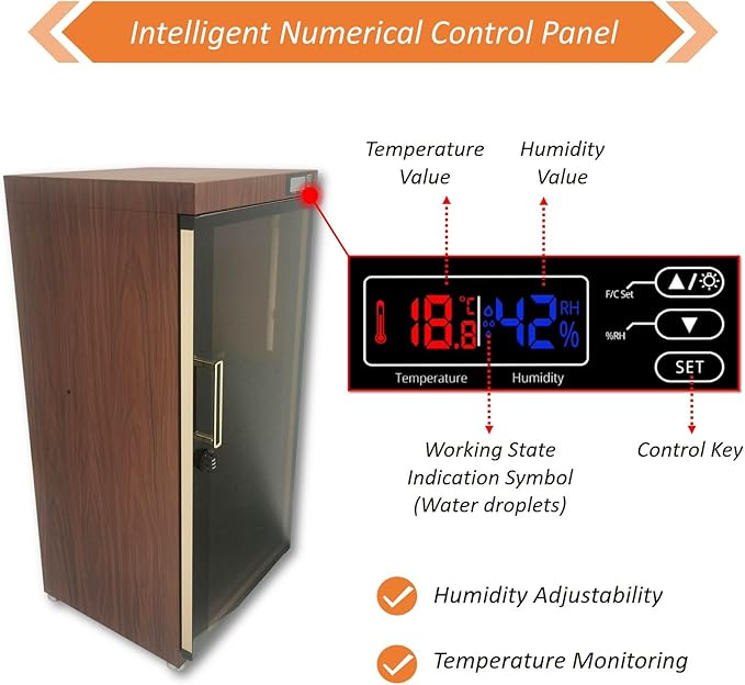 Musical Instrument Dehumidifying Dry Cabinet Box Bass Violin Display Case - Image 3