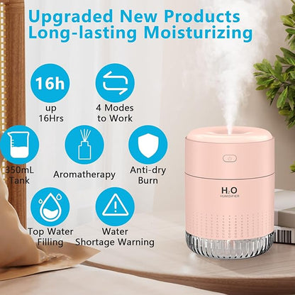 Colorful Mini Humidifier, USB Rechargeable Humidifier, small humidifier - Image 2