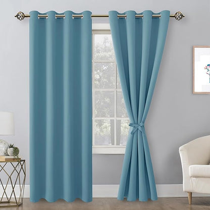Hiasan Blackout Curtains for Bedroom, 52 x 84 Inches Long - Image 2