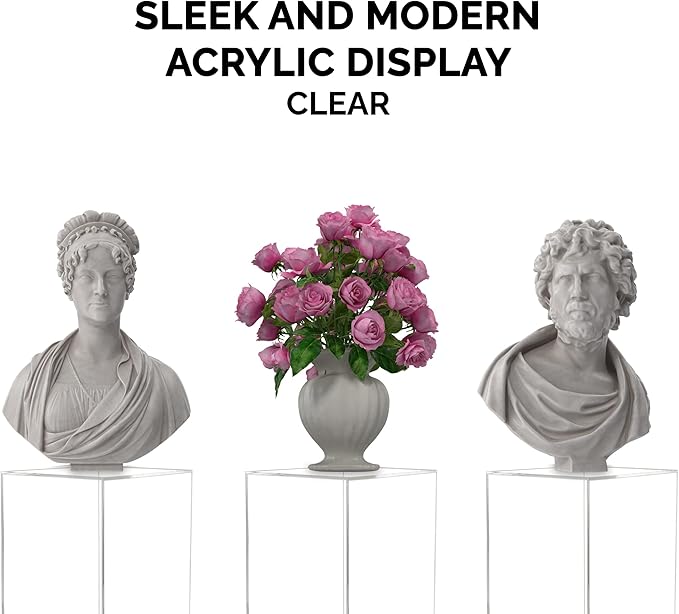 Marketing Holders Clear Tall Pedestal Display Box - Image 5