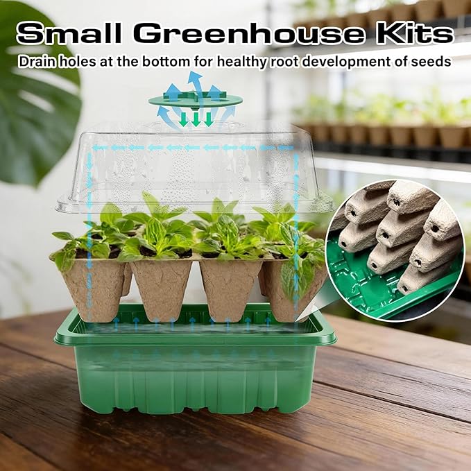 Seed Starter Tray Kit 10 Pack, Seed Starting Trays - Image 5