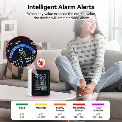 18-in-1 Smart Air Quality Monitor, Air Quality Detector Real-Time - Image 4
