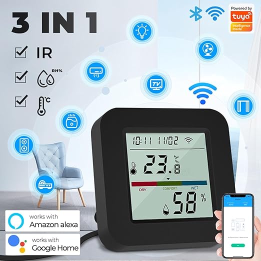 WiFi Smart IR Remote Control, 3-in-1 Smart AC Controller - Image 2