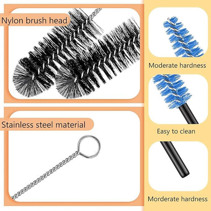 Hummingbird Feeder Cleaning Brush 25 pcs 4 Sizes Mini Nylon Tube Brush Set - Image 3