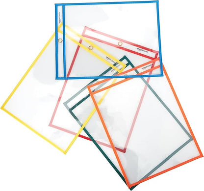 Amazon Basics Heavy Duty Dry Erase Job Ticket Holders, Document Protectors - Image 4