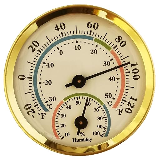 Mini Analog Hygrometer Thermometer by Unknown