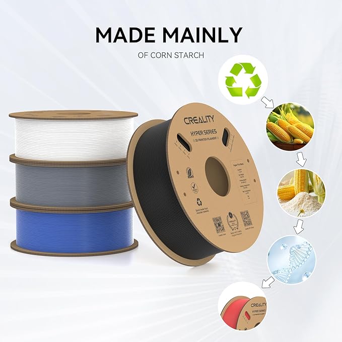 Creality Hyper PLA Filament 1.75mm, 30-600mm/s High Speed 3D Printer Filament - Image 3