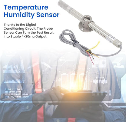 Temperature Humidity Sensor, 4‑20mA Output Temperature Humidity Transmitter - Image 2