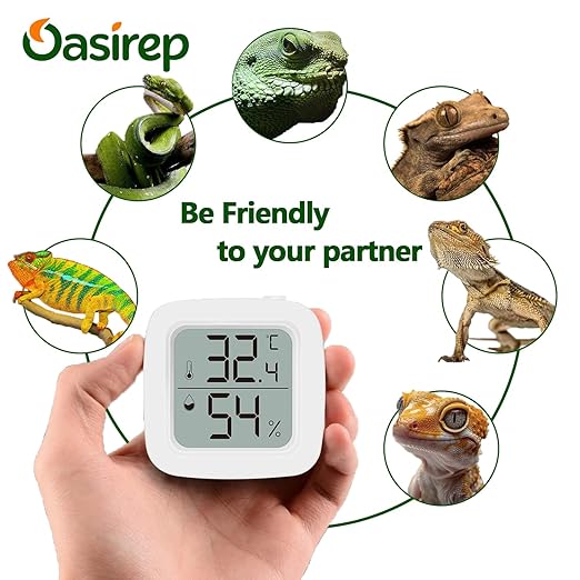 2-Pack Reptile Thermometer and Hygrometer – LCD Digital Temp & Humidity Monitor - Image 7