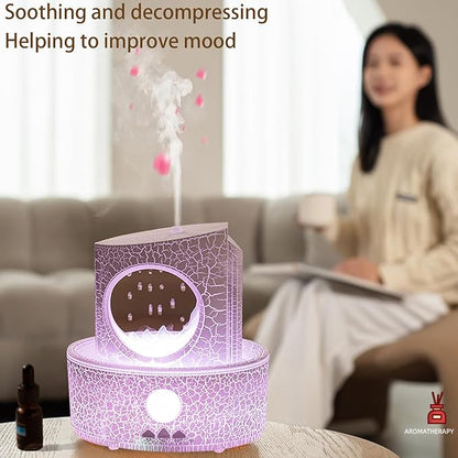Raindrop Humidifiers for Bedroom, 300ML Ultrasonic Small Humidifier, - Image 3