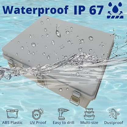 MAKERELE Large Outdoor Junction Box Waterproof IP67 Plastic Electrical Box - Image 3