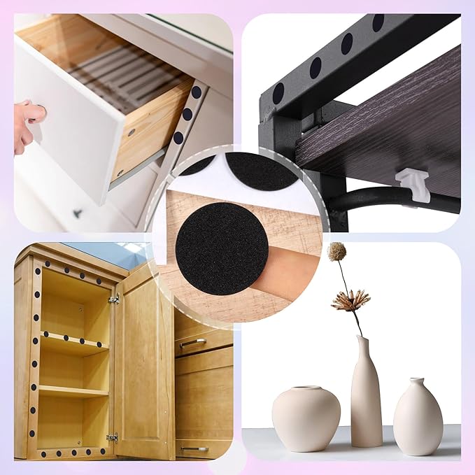 160 Pcs Small Felt Furniture Pads, Self-Adhesive EVA Foam Dot Circles, Round - Image 7