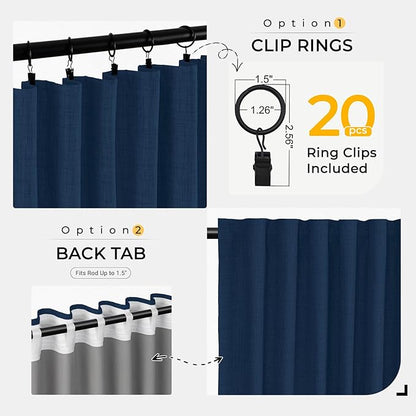 INOVADAY Thermal Sliding Door Curtains 100% Blackout Curtains - Image 4