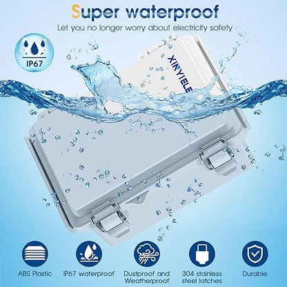 Waterproof Outdoor Project ABS Plastic Junction Box IP67 Weatherproof Dustproof - Image 2