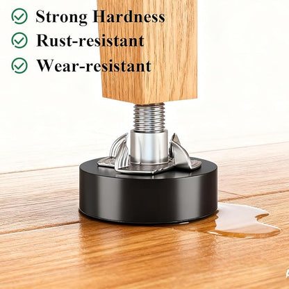 Adjustable Leveling Feet: 12pcs, 1/4" Thread T-Nuts & Floor Protectors - Image 3
