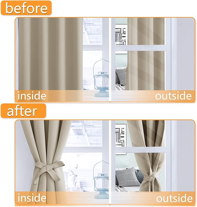 Hiasan RV Blackout Curtains for Bedroom, 52 x 30 Inches Long - Image 5