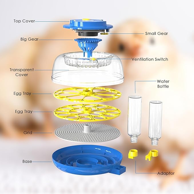 Incubators for Hatching Eggs, 18 Egg Incubator - Image 2