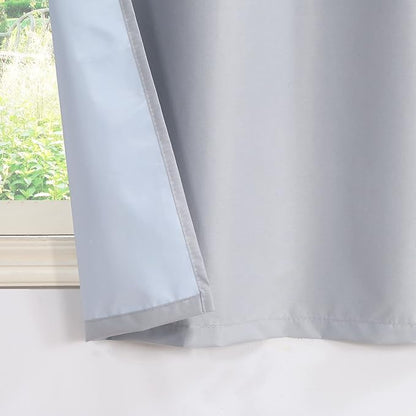 Easy Home 2 Panels Blackout Tier Curtain - Image 4