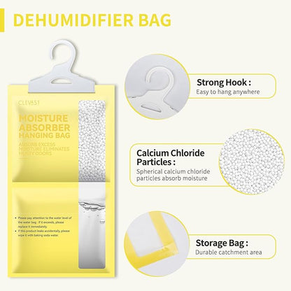 CLEVAST Moisture Absorbers Packets 10 Pack, Dehumidifier Bags - Image 2